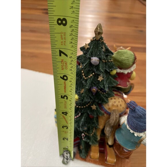 Fitz and Floyd Happy Holidays Stocking Holder 2004 Santa Elf Christmas Tree - Picture 10 of 16